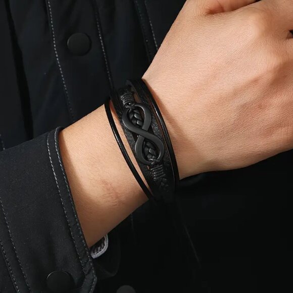 Timeless Infinity Symbol Bracelet, Fashionable Alloy Magnet Closure Unisex - Picture 1 of 4